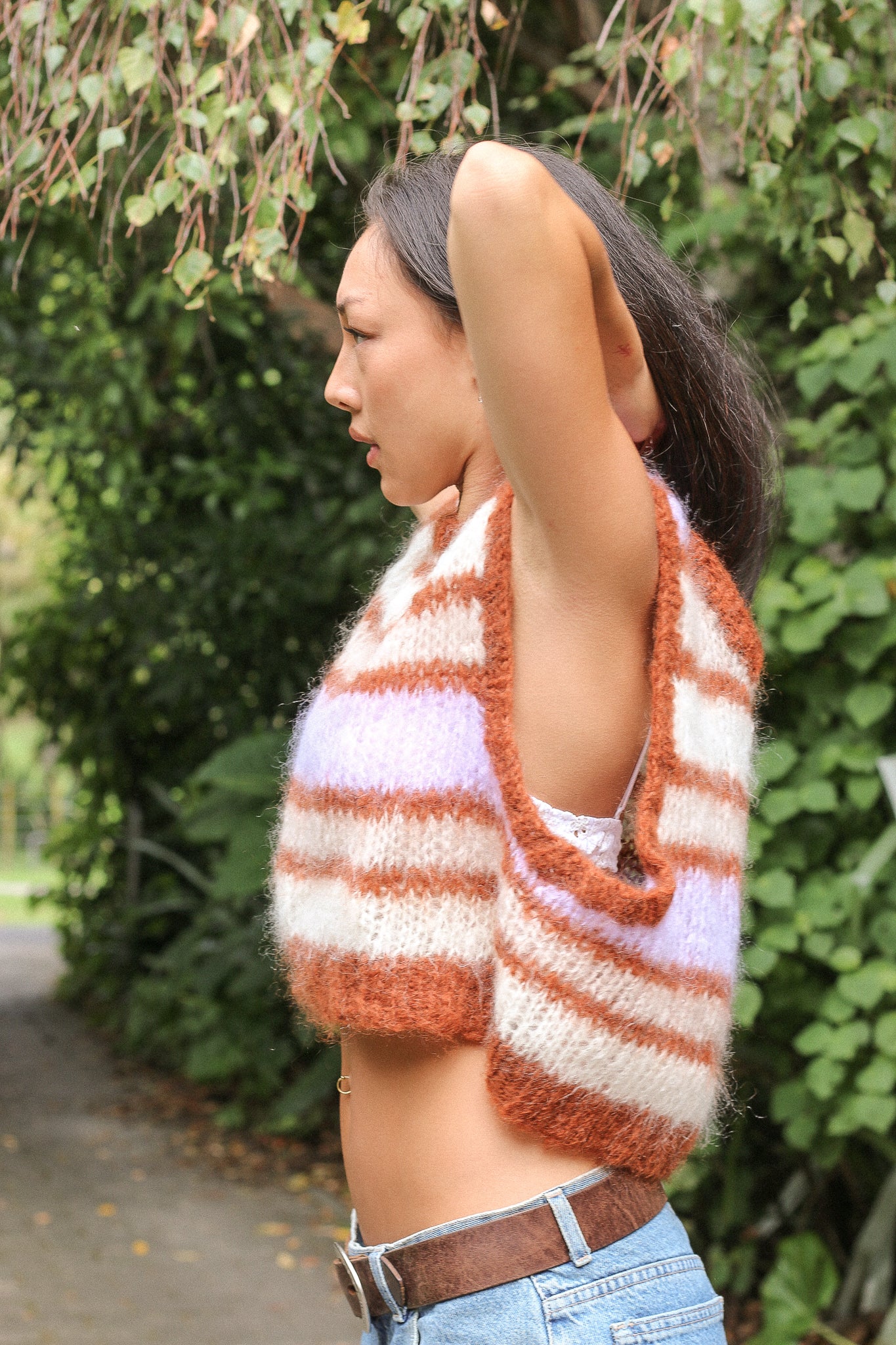 Striped Mohair Vest
