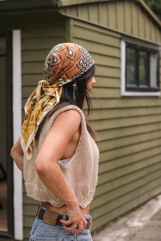 Alpaca / Merino Beige Vest